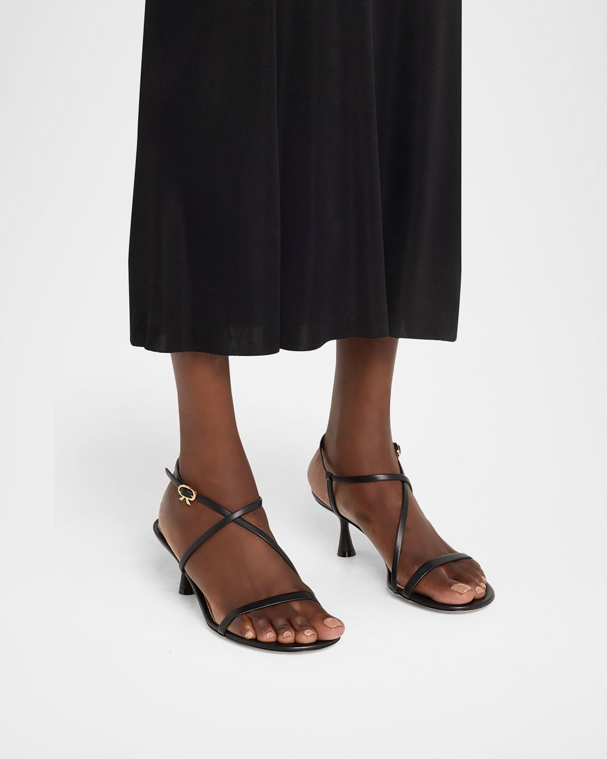Gianvito Rossi Gianvito Vitello Leather Strappy Sandals