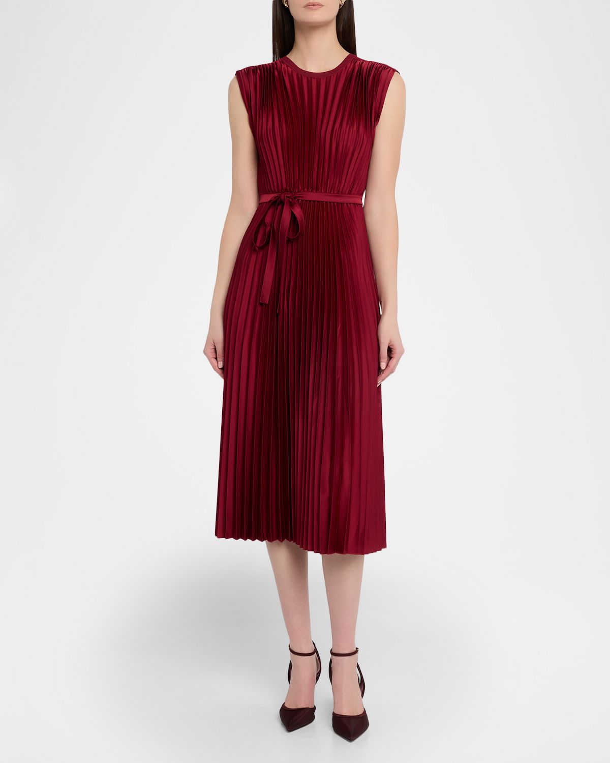 Joseph Volta Sleeveless Pleated Midi Dress | Thumbnail 5 Joseph Volta Sleeveless Pleated Midi Dress | Thumbnail 5