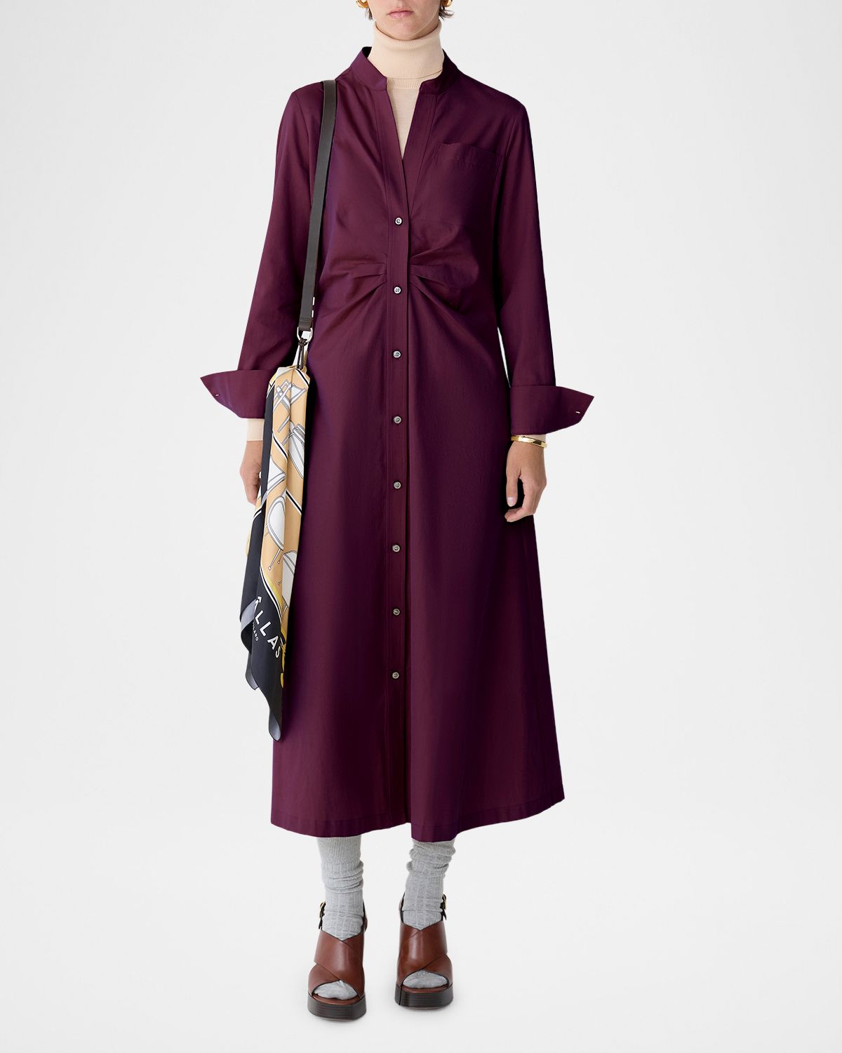 CALLAS Milano Genny Midi Fit & Flare Shirtdress | Thumbnail 4 CALLAS Milano Genny Midi Fit & Flare Shirtdress | Thumbnail 4