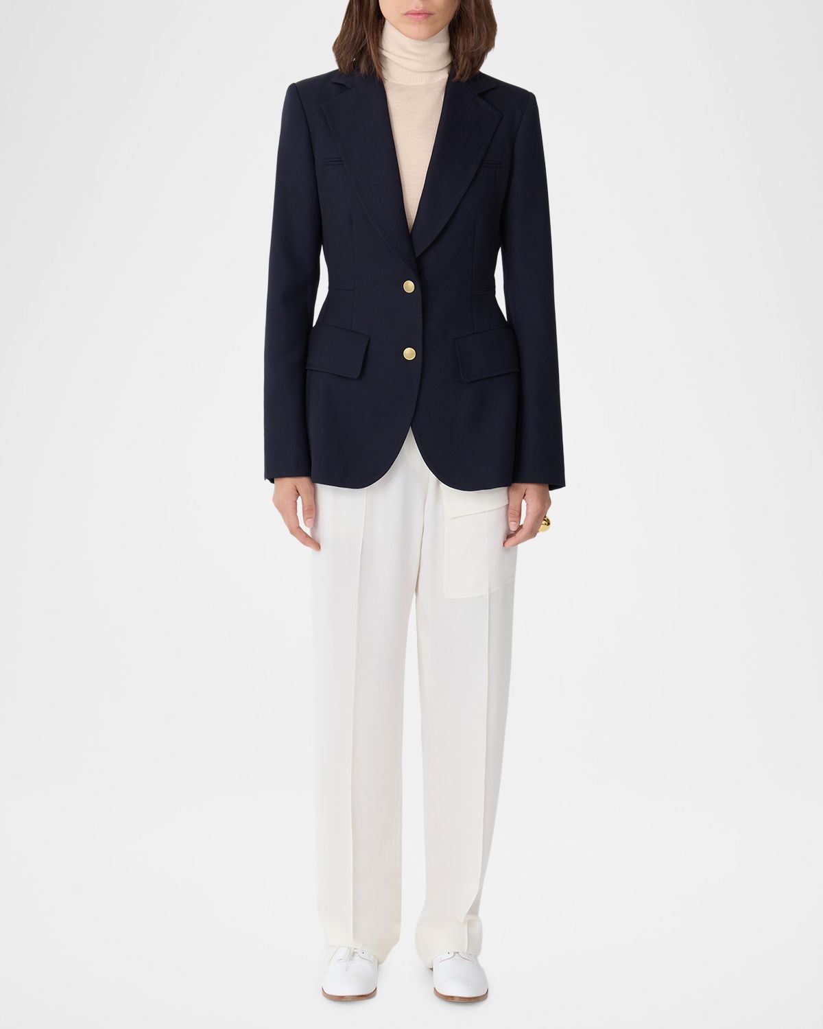 CALLAS Milano Neptune Tailored Wool Single-Breasted Jacket | Thumbnail 4