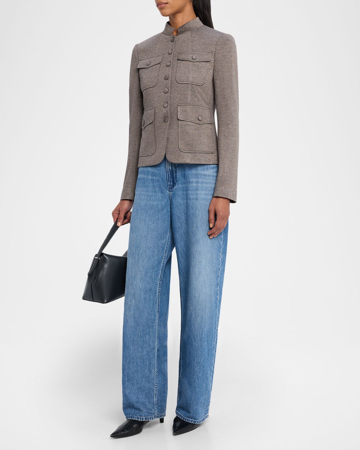 Rag & Bone Featherweight Logan Mid-Rise Wide Jeans
