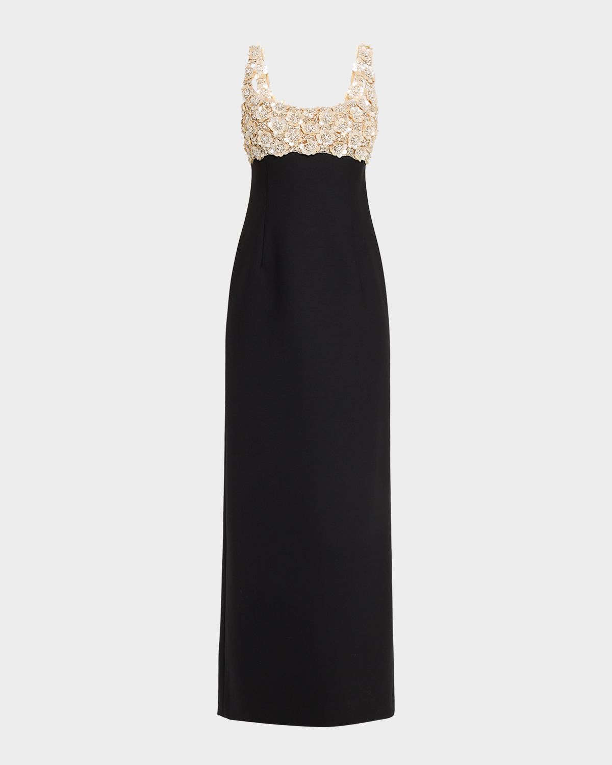 Oscar de la Renta Pearly Embroidered Bustier Column Gown | Thumbnail 6 Oscar de la Renta Pearly Embroidered Bustier Column Gown | Thumbnail 6