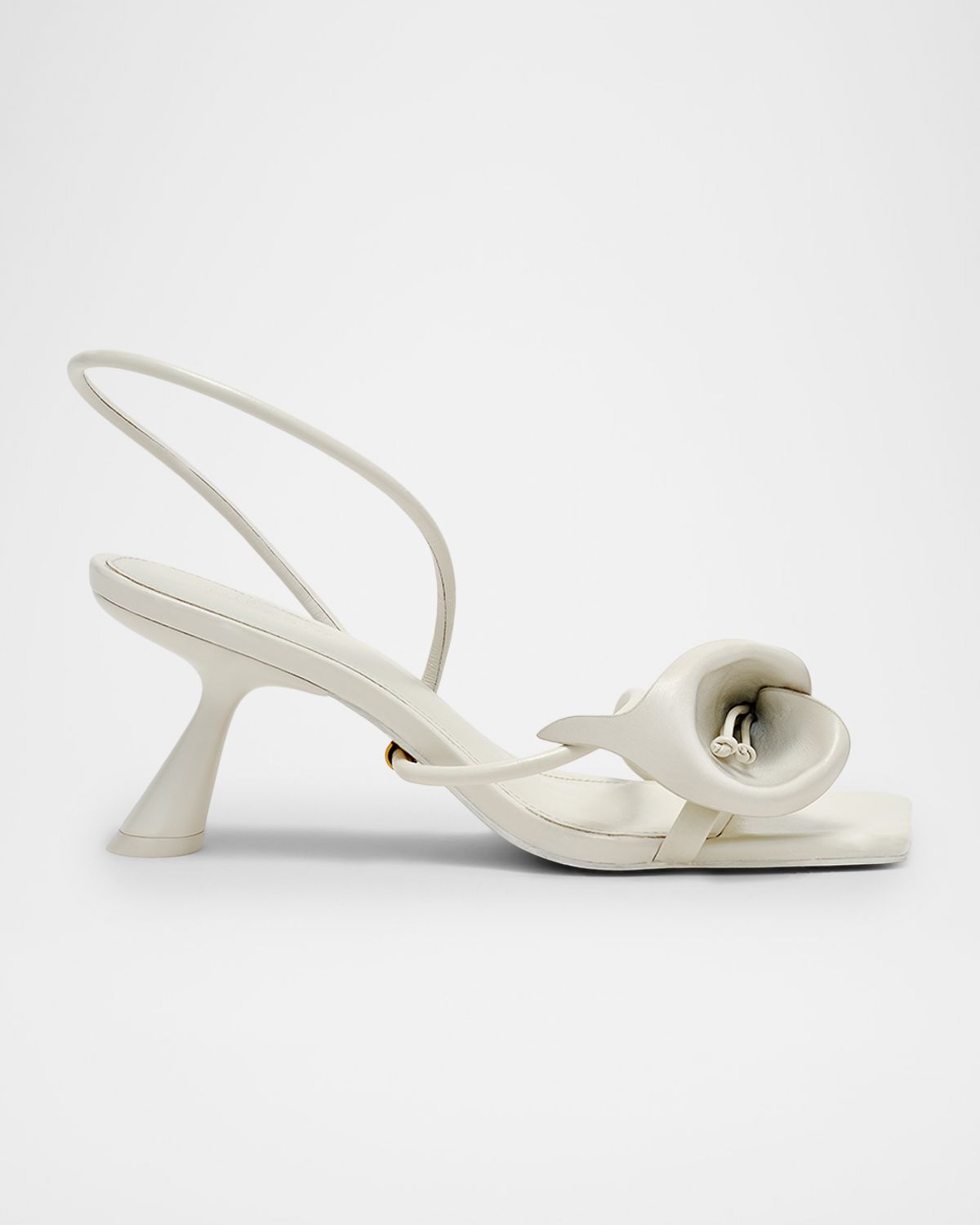 Cult Gaia Ria Calla Lily Leather Sandals