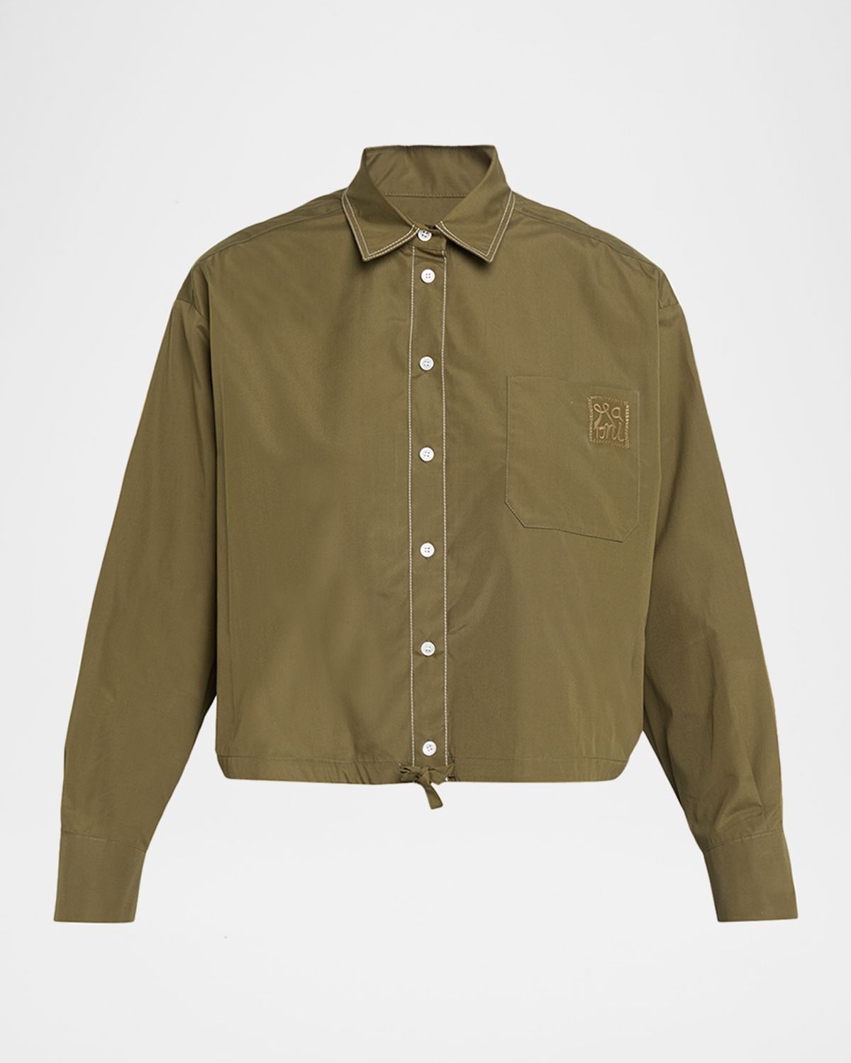Marni Cotton Boxy Fit Button-Down Shirt | Thumbnail 6 Marni Cotton Boxy Fit Button-Down Shirt | Thumbnail 6