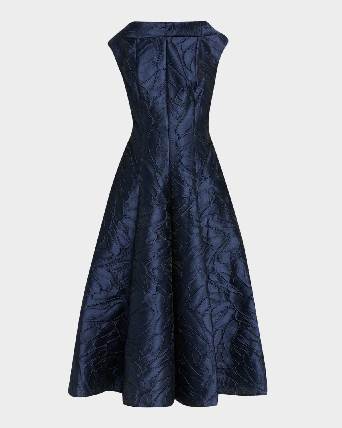 Talbot Runhof Cap-Sleeve Abstract-Jacquard Midi Dress | Thumbnail 6 Talbot Runhof Cap-Sleeve Abstract-Jacquard Midi Dress | Thumbnail 6