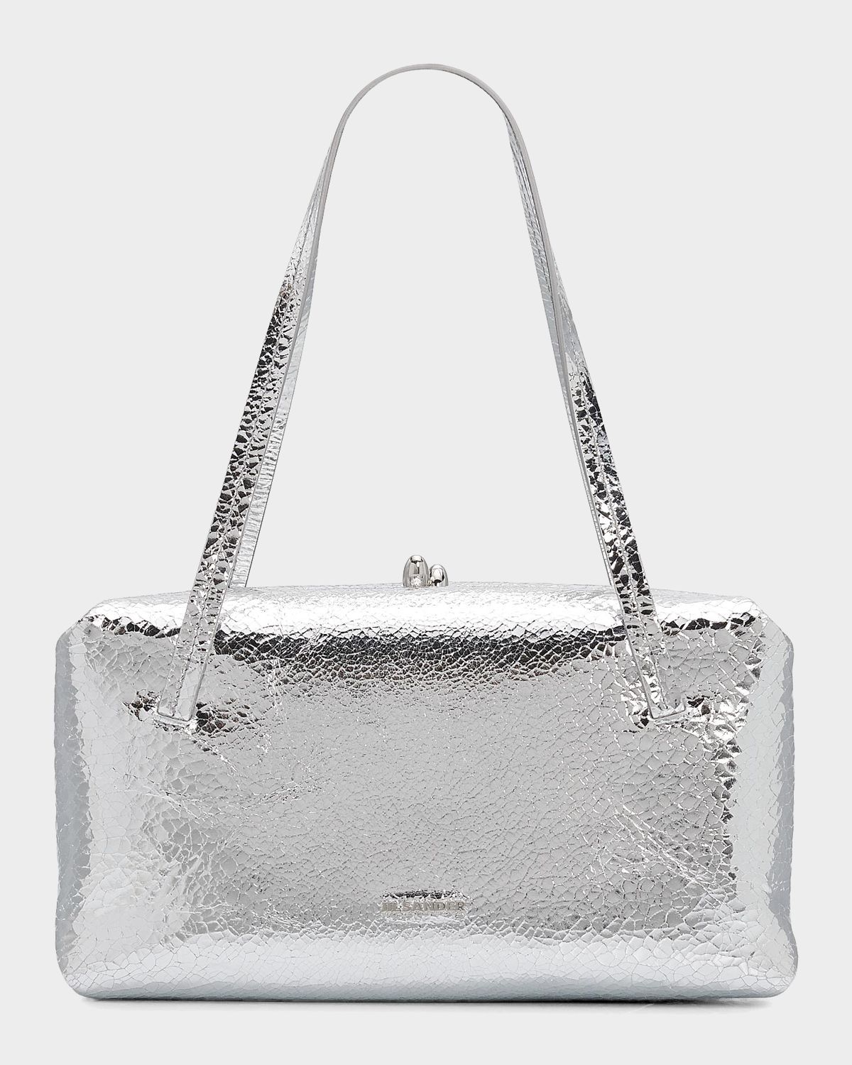 Jil Sander Goji Pillow Laminated Leather Shoulder Bag