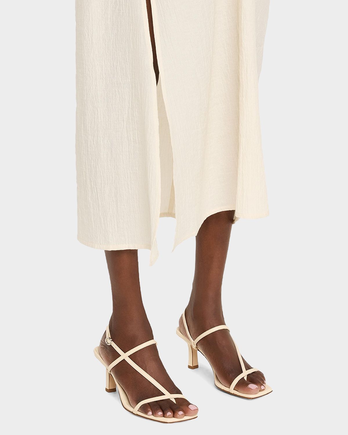 Aeyde 65mm Elise Metallic Nappa Leather Sandals | Thumbnail 6