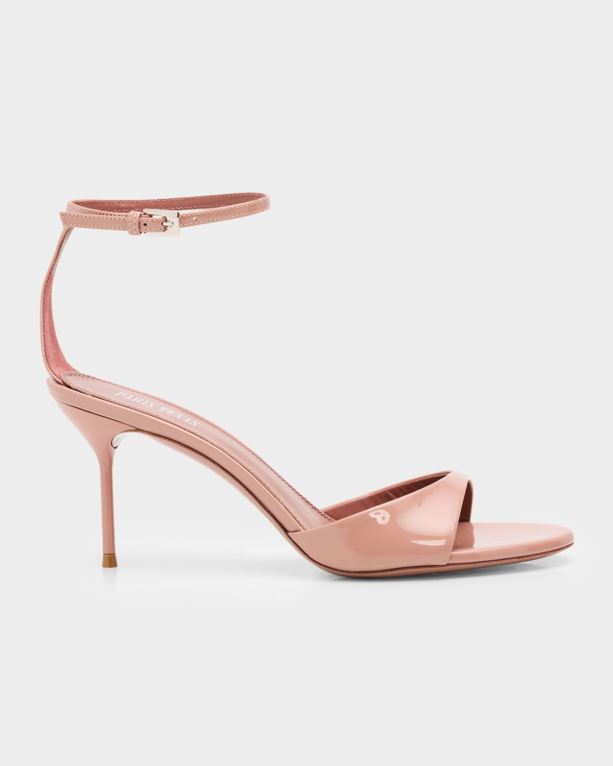 Paris Texas 70mm Lidia Patent Leather Ankle-Strap Sandals