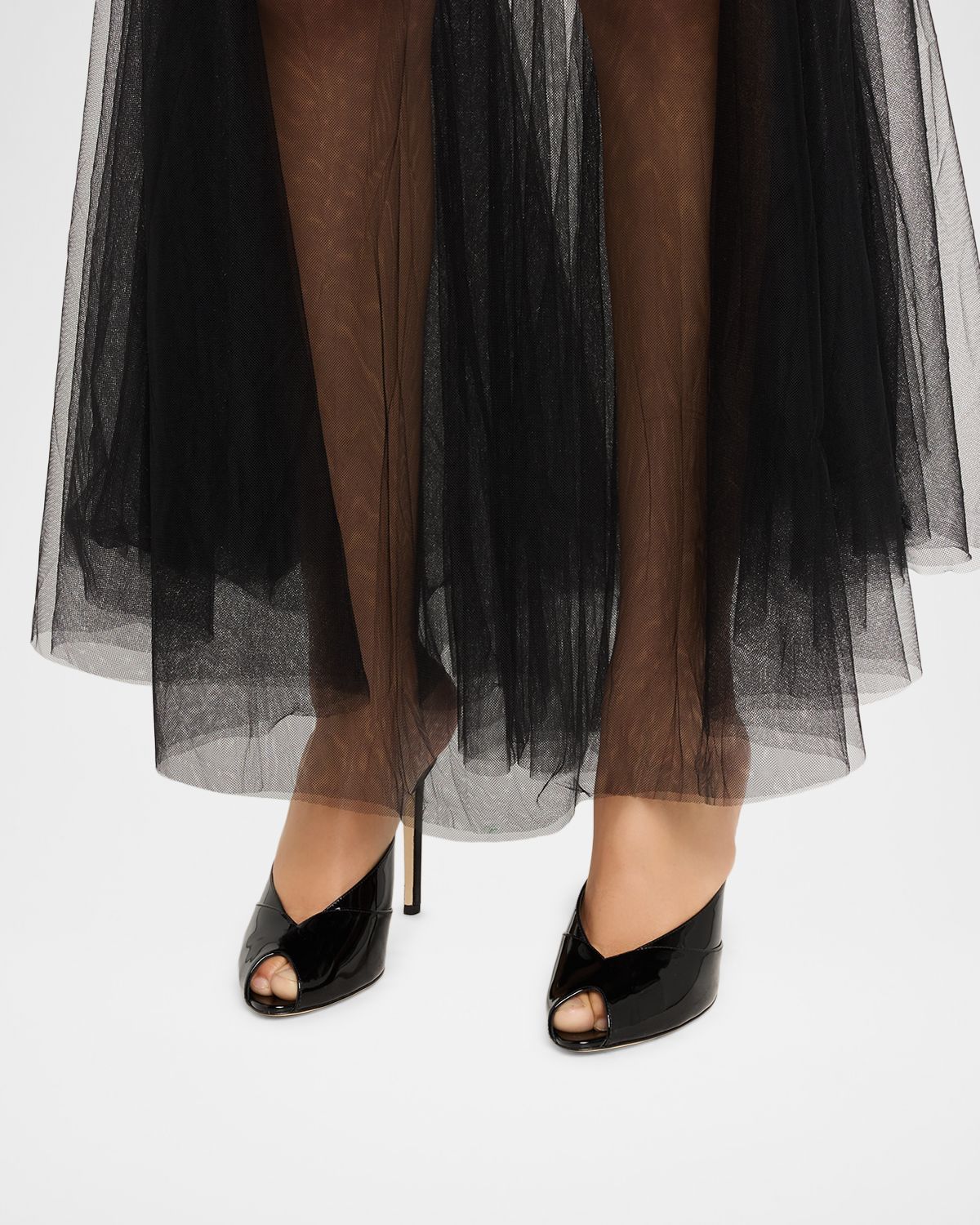 Jimmy Choo 100mm Brigitte Patent Leather Mule Pumps