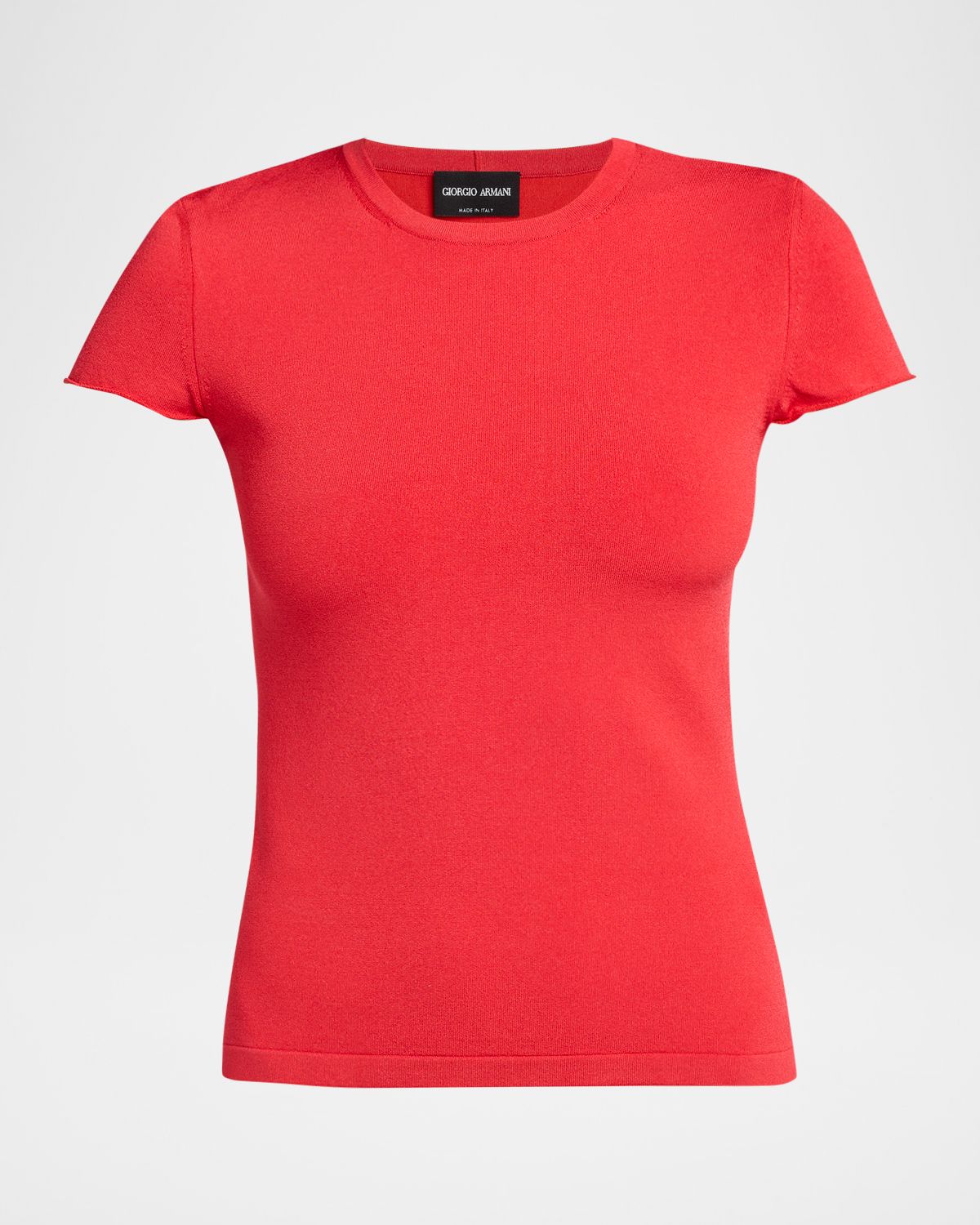 Giorgio Armani Single Jersey Crewneck T-Shirt | Thumbnail 6 Giorgio Armani Single Jersey Crewneck T-Shirt | Thumbnail 6