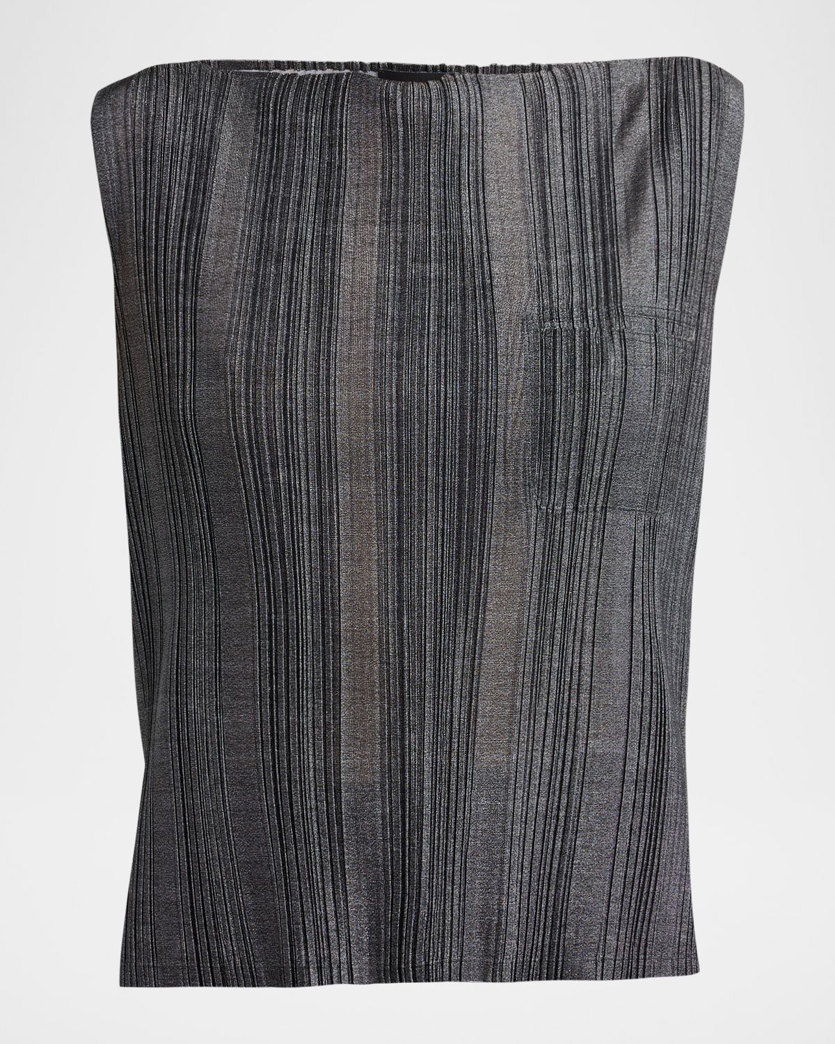 Giorgio Armani Plisse Jersey Sleeveless Top