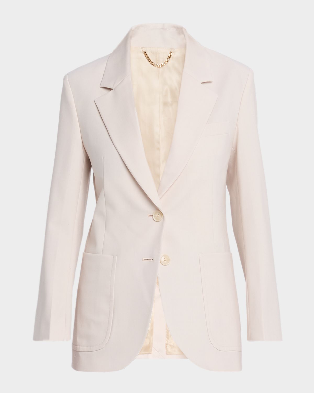 Victoria Beckham Patch-Pocket Single-Breasted Jacket