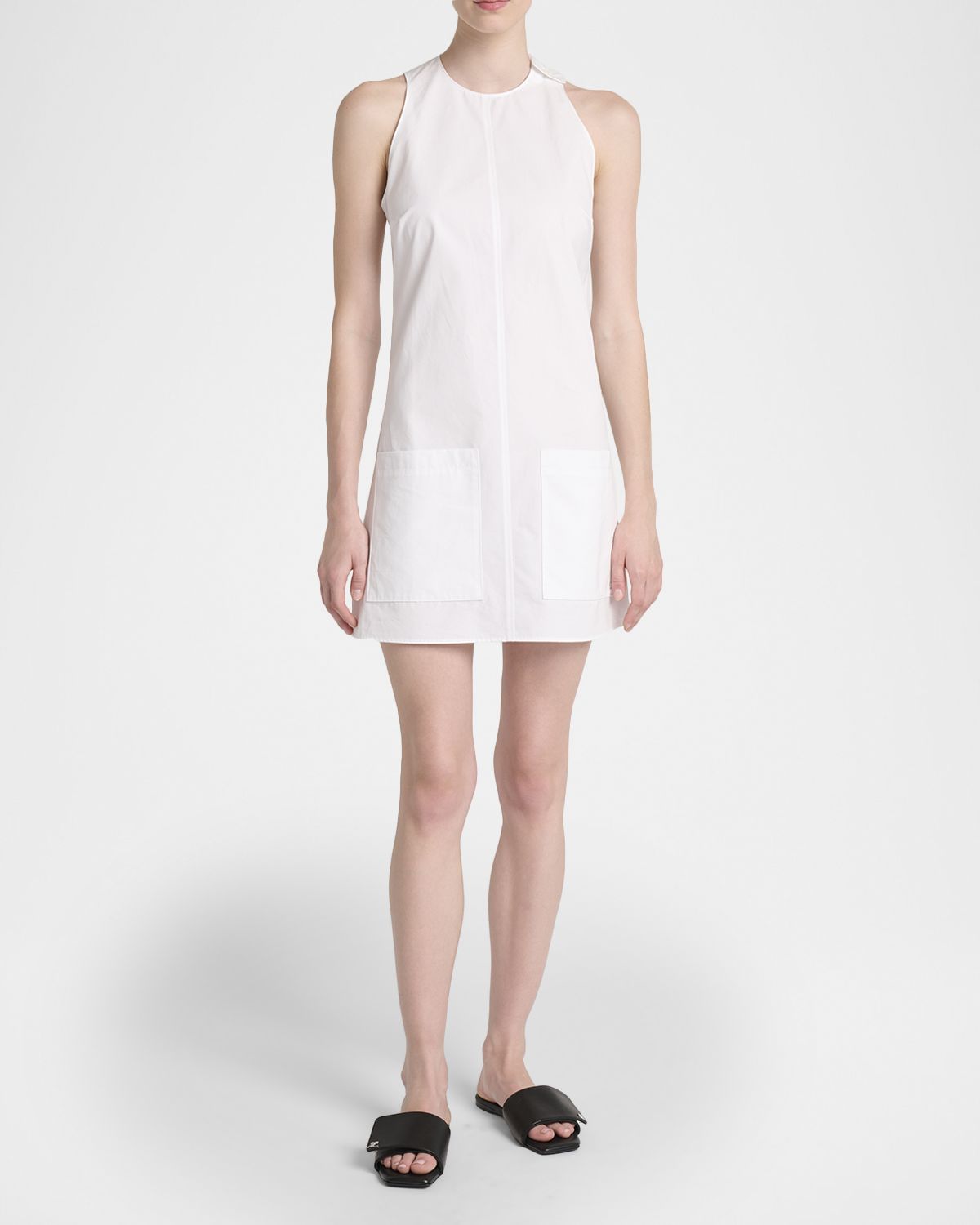 Courreges Heritage Poplin Sleeveless Mini Dress
