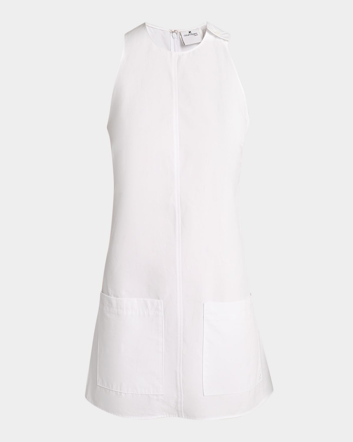 Courreges Heritage Poplin Sleeveless Mini Dress