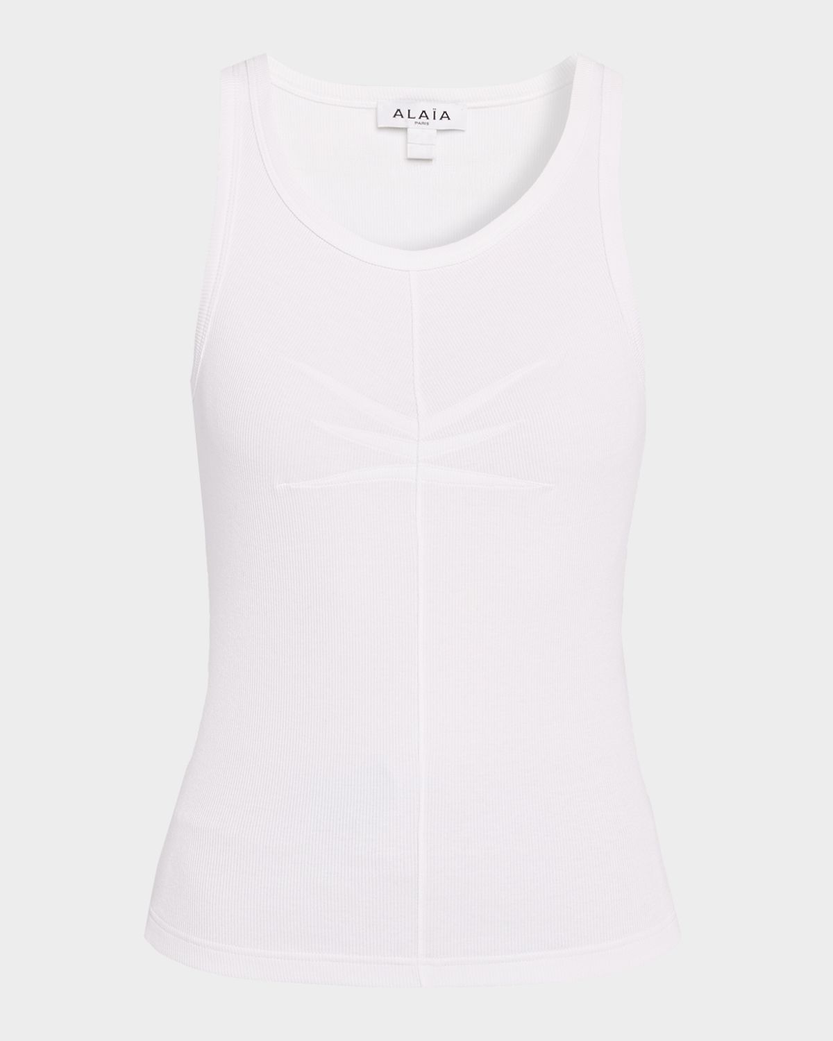 ALAIA Darts Stretch Cotton Tank Top | Thumbnail 6 ALAIA Darts Stretch Cotton Tank Top | Thumbnail 6