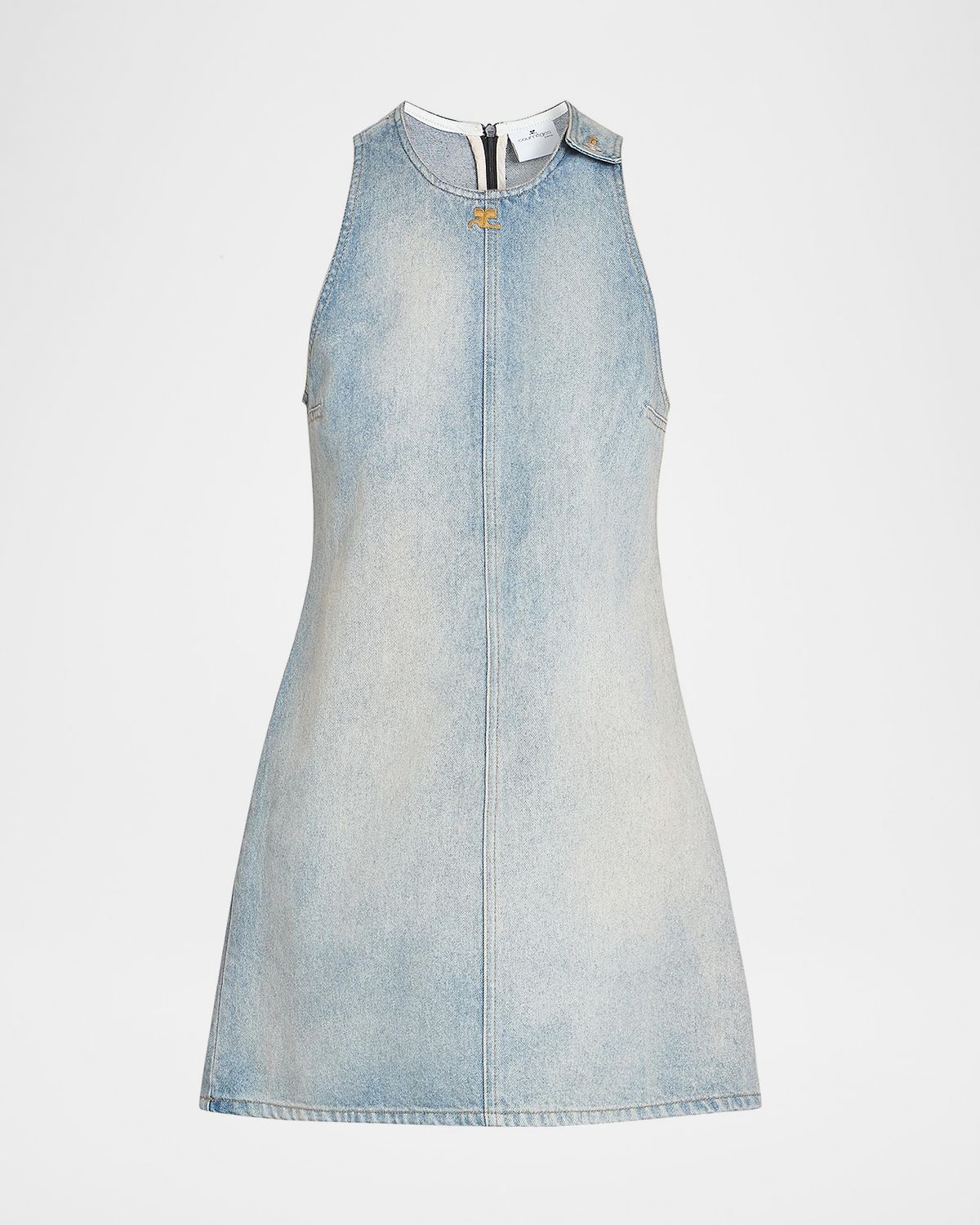 Courreges Heritage Denim A-Line Mini Dress