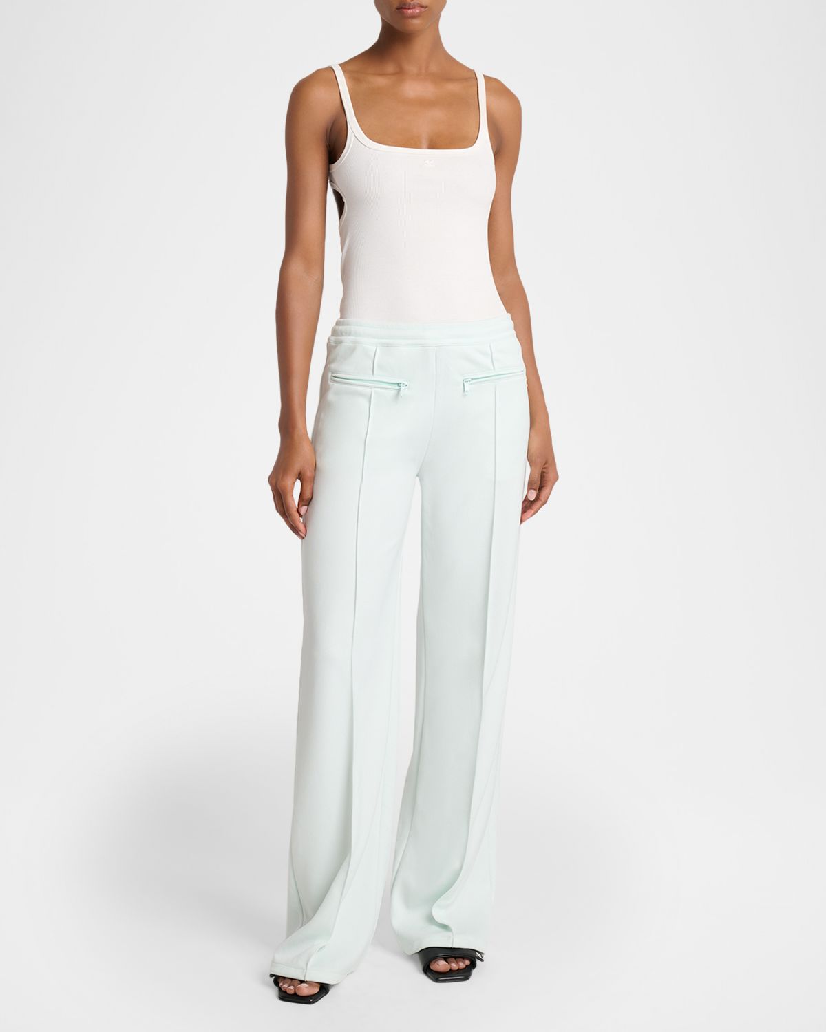 Courreges 90s Rib Cutout Tank Top