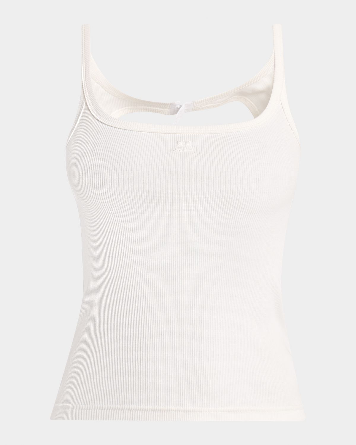 Courreges 90s Rib Cutout Tank Top