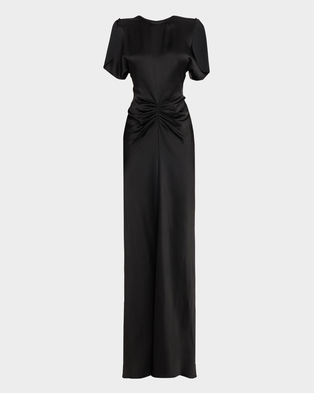 Victoria Beckham Gathered Waist Satin Maxi Dress | Thumbnail 6 Victoria Beckham Gathered Waist Satin Maxi Dress | Thumbnail 6