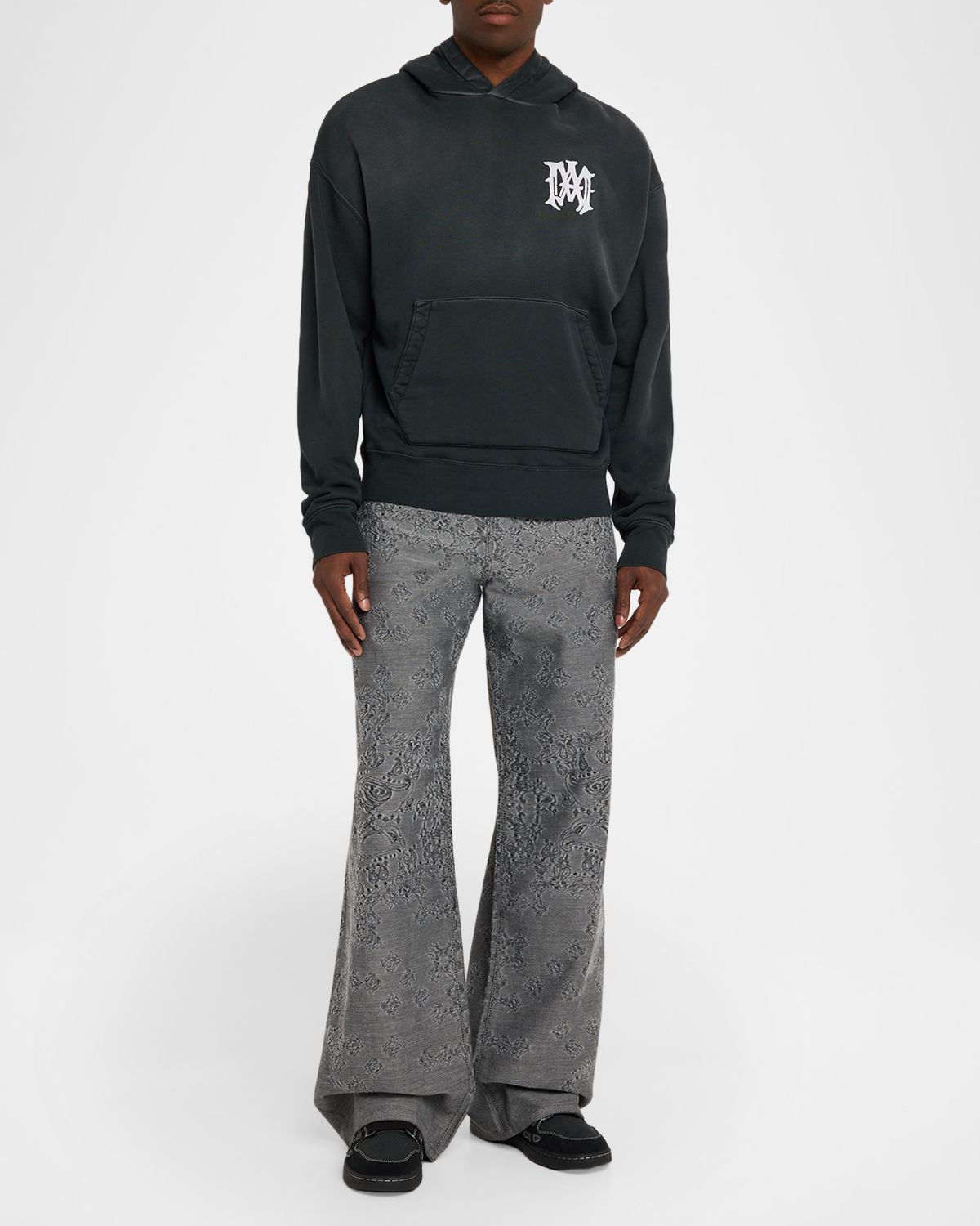 Amiri Men 's MA Core Logo Cotton Hoodie