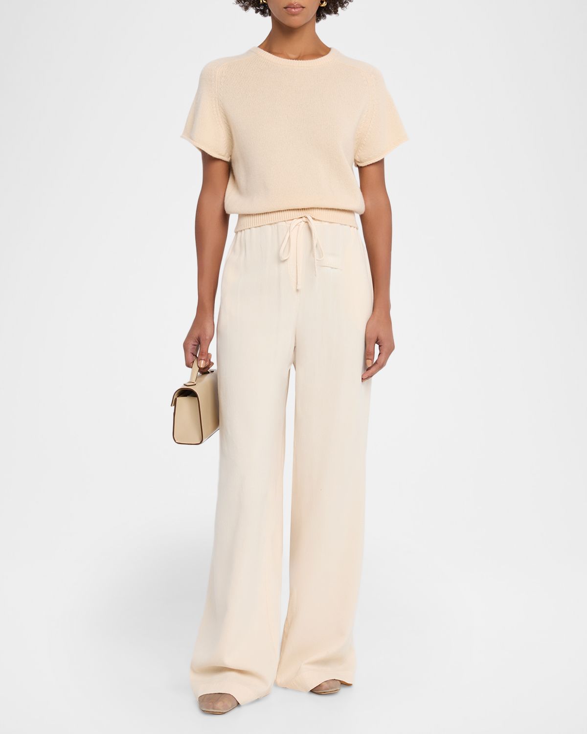 Sablyn Cashmere Short-Sleeve Sweater