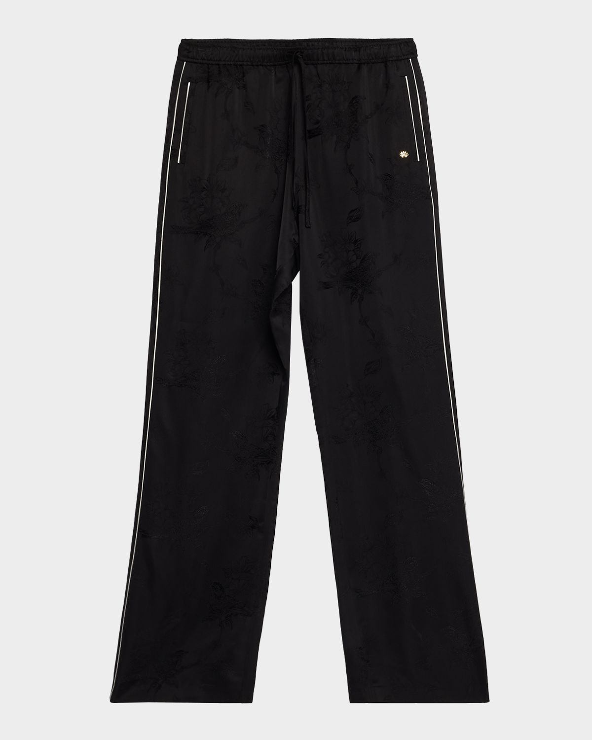 Amiri Men 's Floral Jacquard Pull-On Drawstring Pants