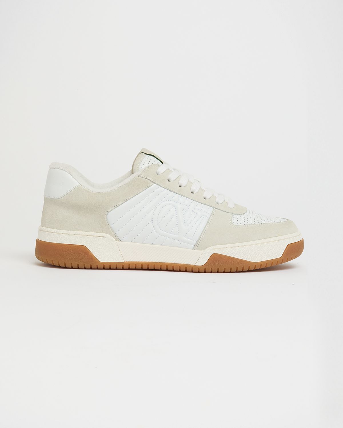 Valentino Garavani Men 's Sparry Split Leather and Napa Low-Top Sneakers