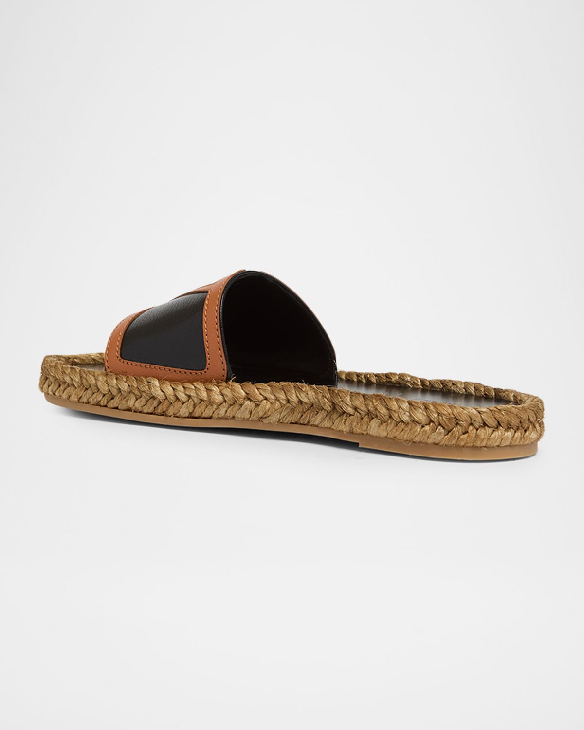 Valentino Garavani Men 's Leather Espadrille Slides