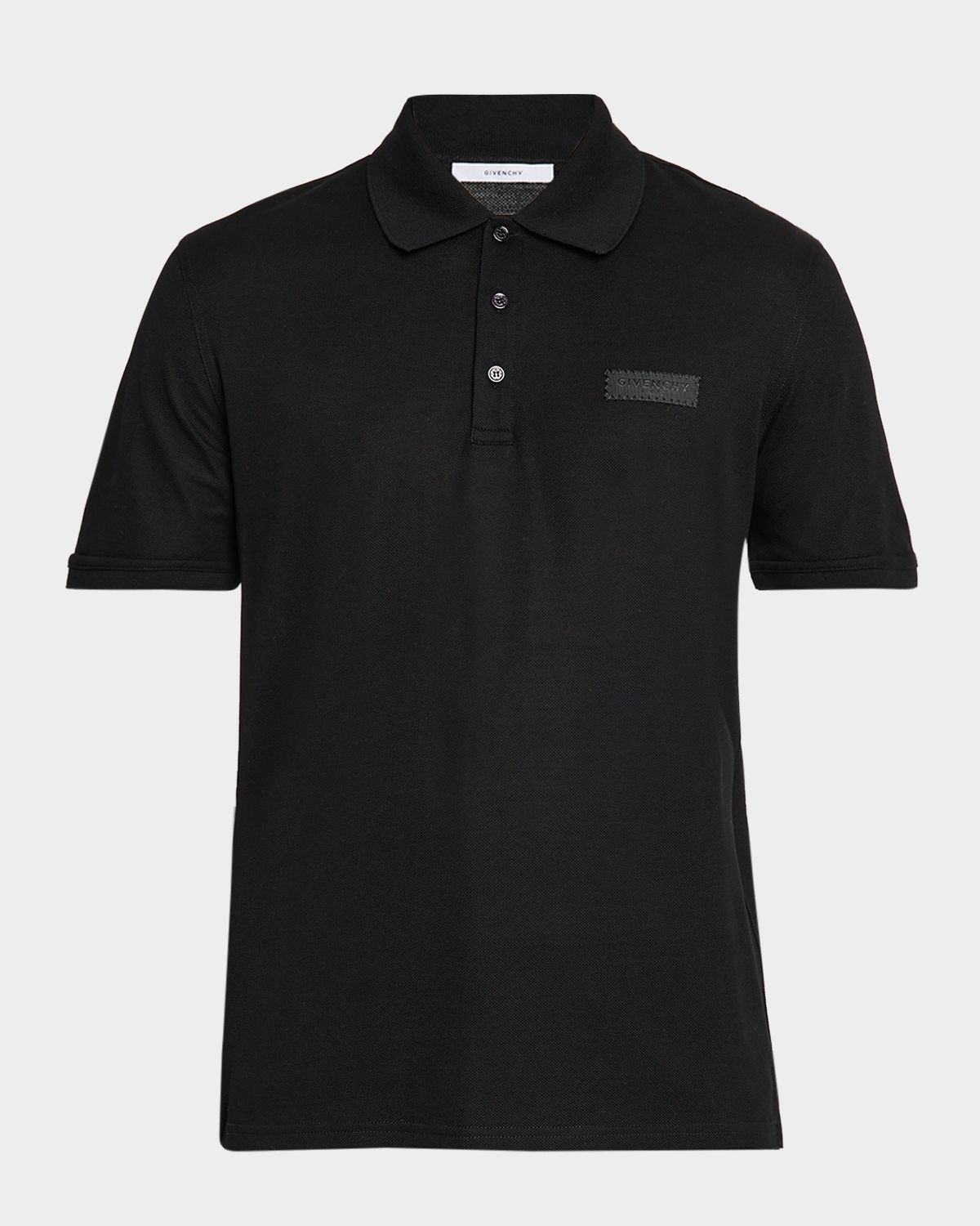 Givenchy Men 's Grosgrain Label Pique Polo hirt