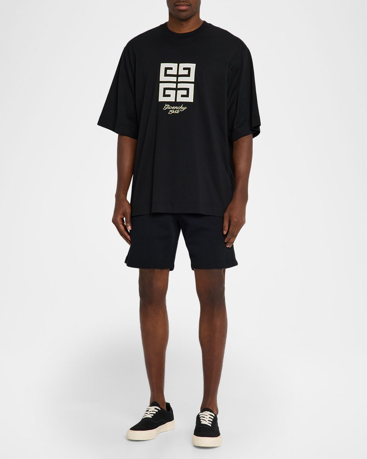 Givenchy Men 's Regular Fit Cotton Shorts | Thumbnail 5 Givenchy Men 's Regular Fit Cotton Shorts | Thumbnail 5