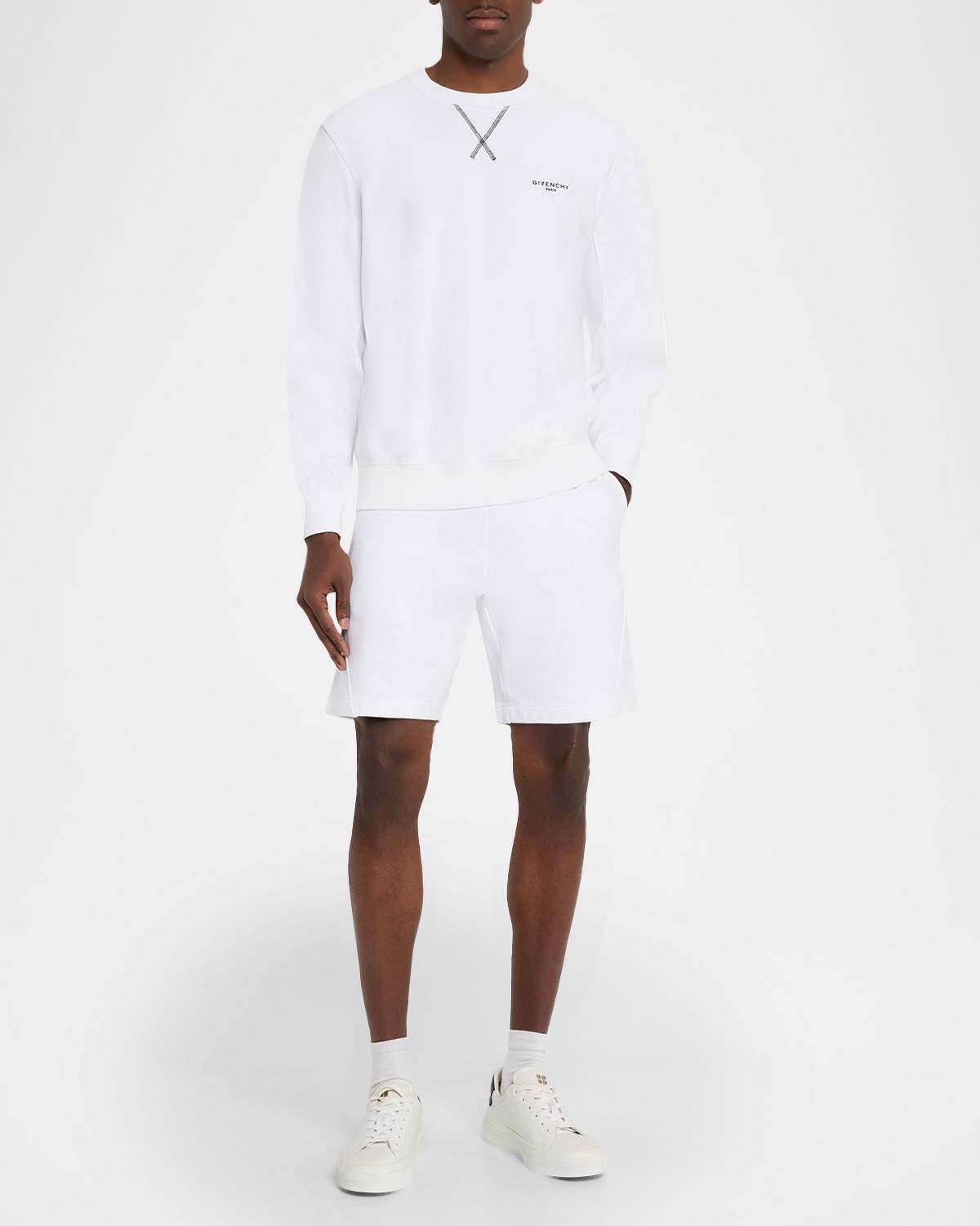 Givenchy Men 's Couture Seam Cotton Fleece Bermuda Shorts | Thumbnail 5 Givenchy Men 's Couture Seam Cotton Fleece Bermuda Shorts | Thumbnail 5
