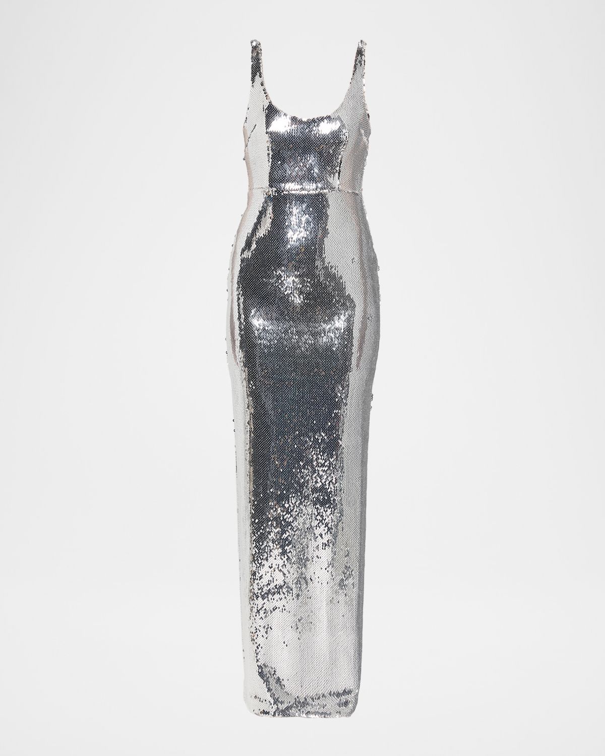 Alex Perry Sleeveless Sequined Column Singlet Gown | Thumbnail 6