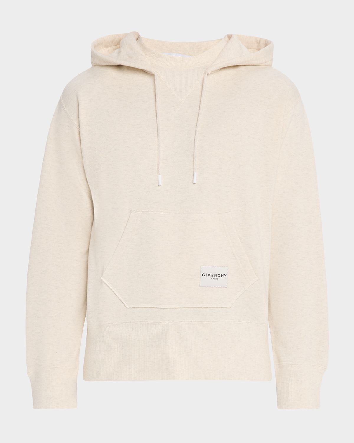 Givenchy Men 's Pocket-Label Cotton Blend Drawstring Hoodie