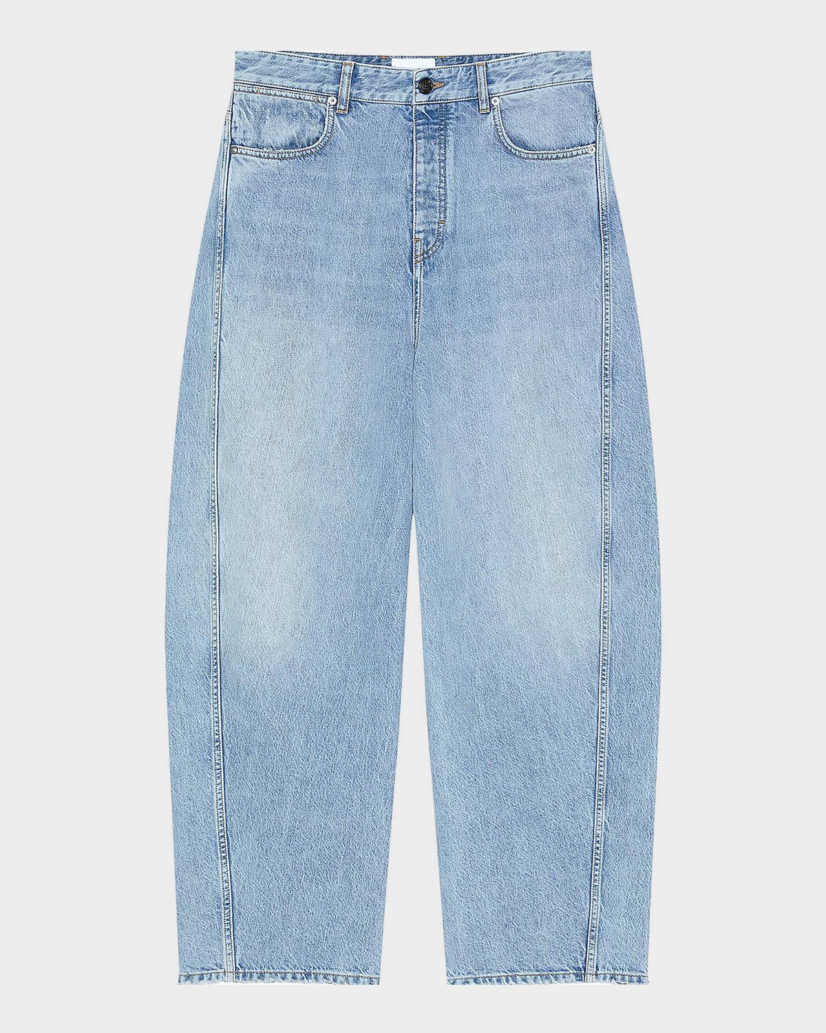 Givenchy Men 's Stone-Washed Barrel-Leg Jeans | Thumbnail 5