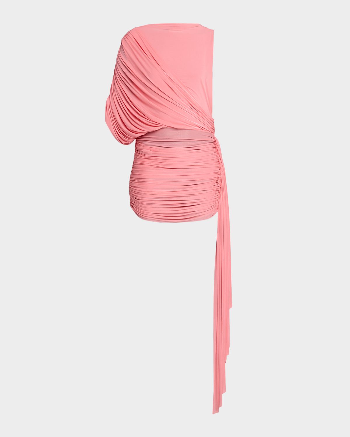 Alex Perry Asymmetric Draped Jersey Mini Dress
