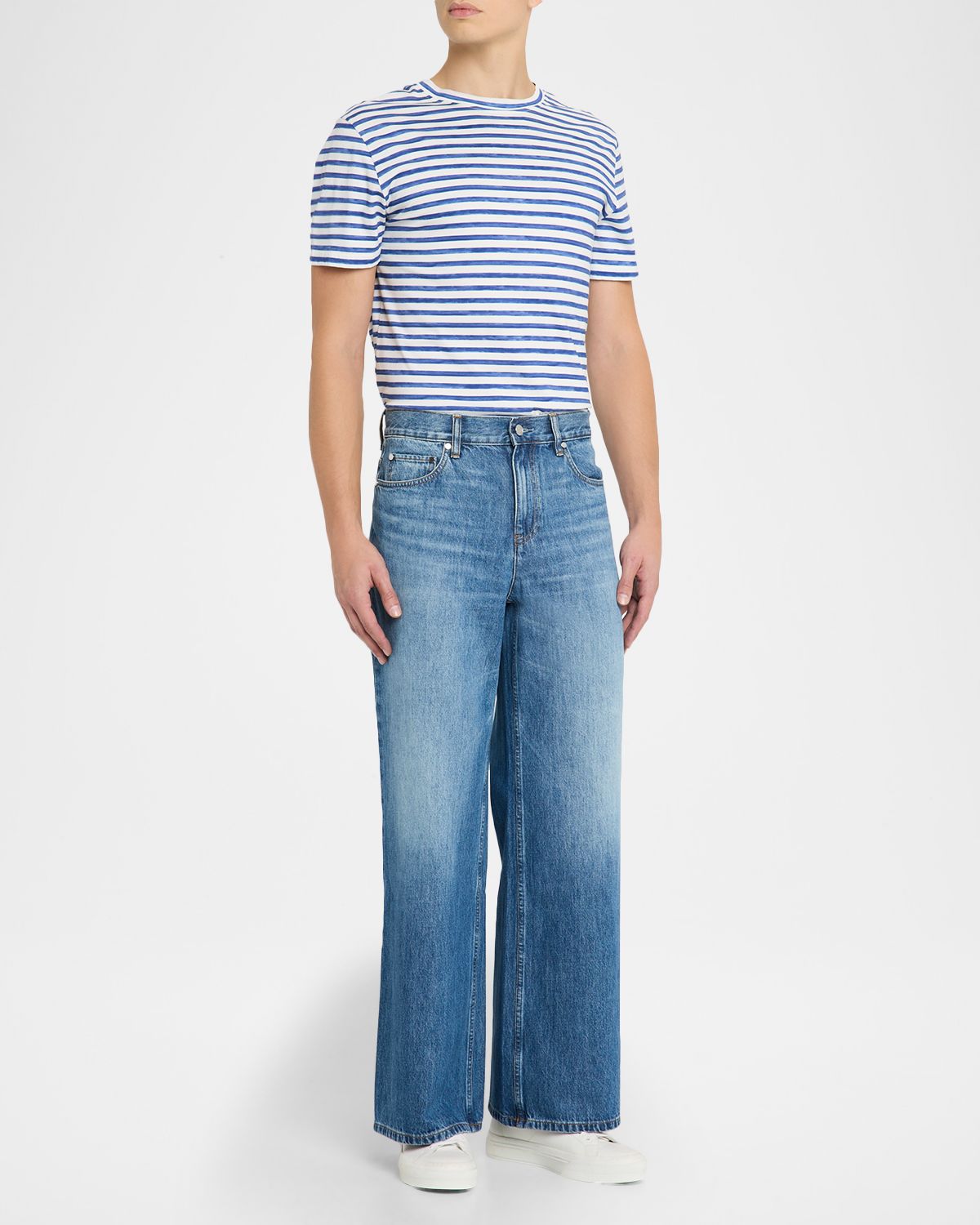 Helmut Lang Men 's Low-Rise Relaxed Straight Leg Jeans