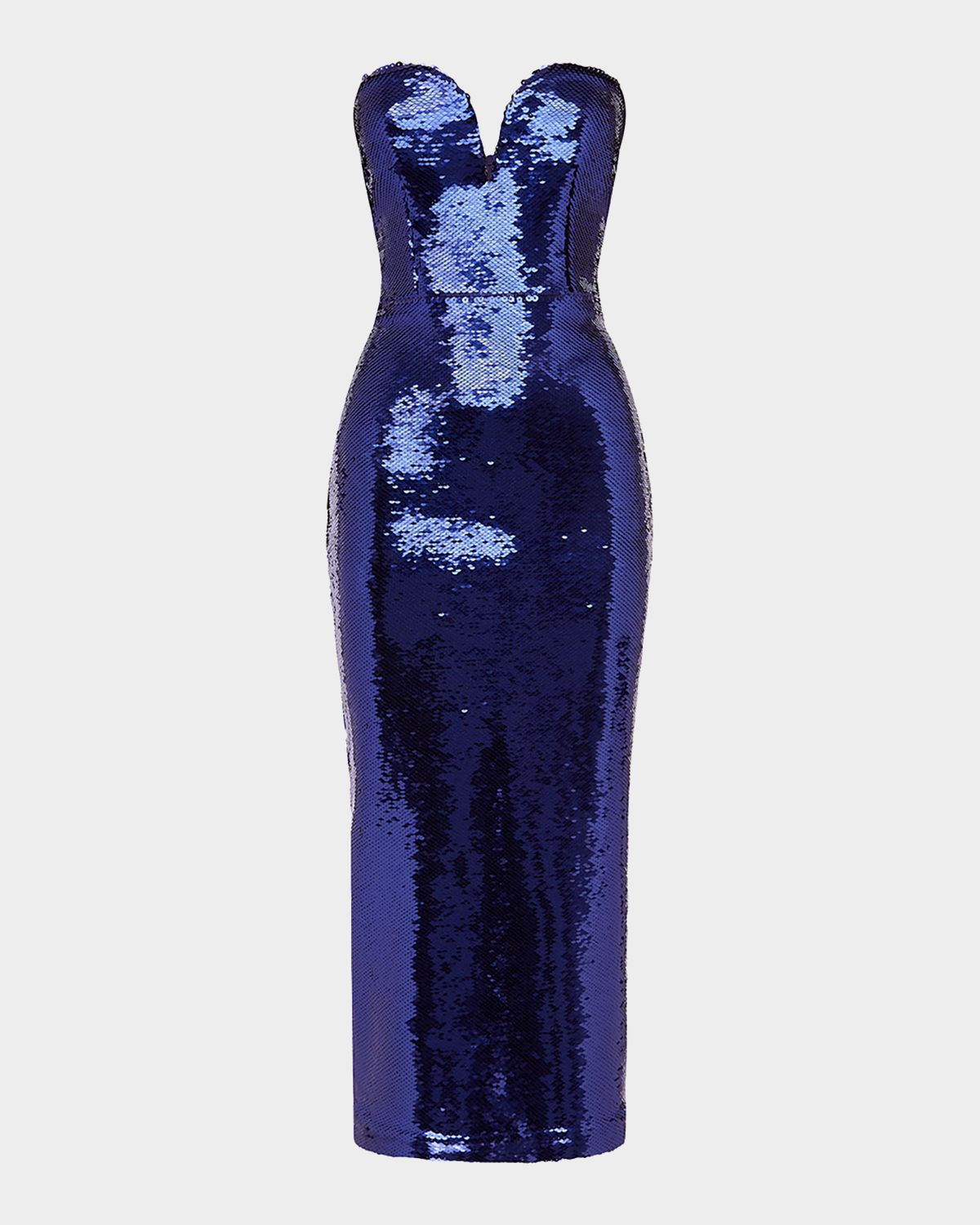 Alex Perry Strapless Sweetheart Sequined Midi Dress | Thumbnail 3 Alex Perry Strapless Sweetheart Sequined Midi Dress | Thumbnail 3