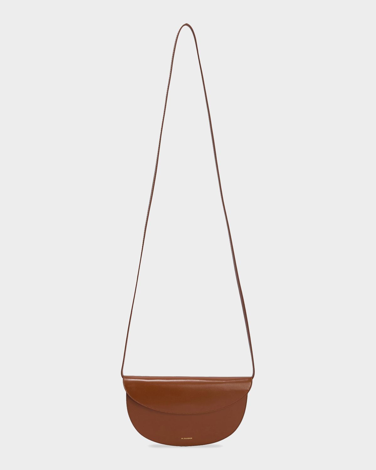Jil Sander Curve Leather Wallet with Strap