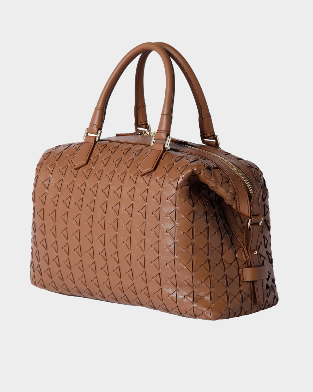 Serapian Ani Mosaico Leather Top Handle Bag