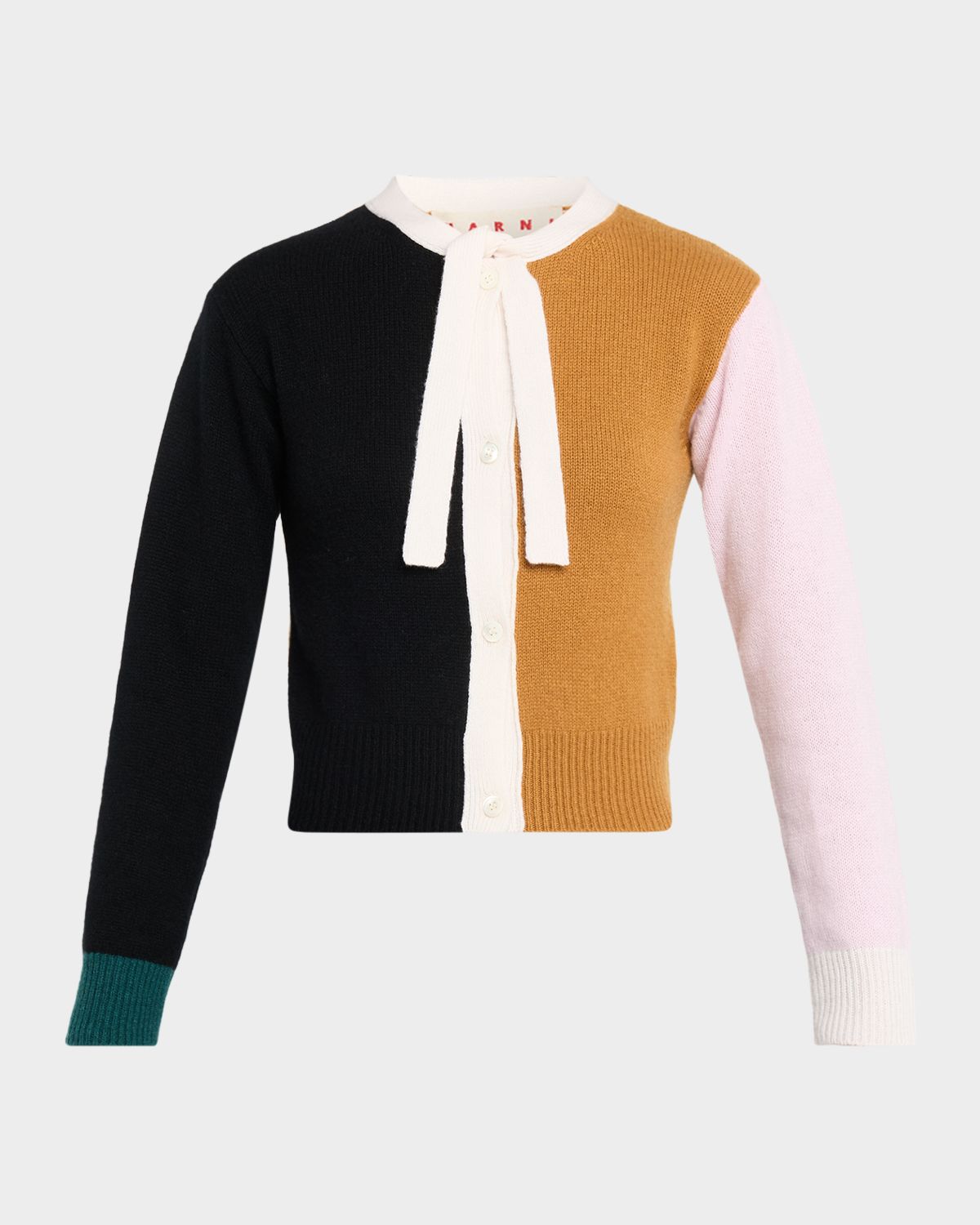 Marni Colorblock Cashmere Cardigan