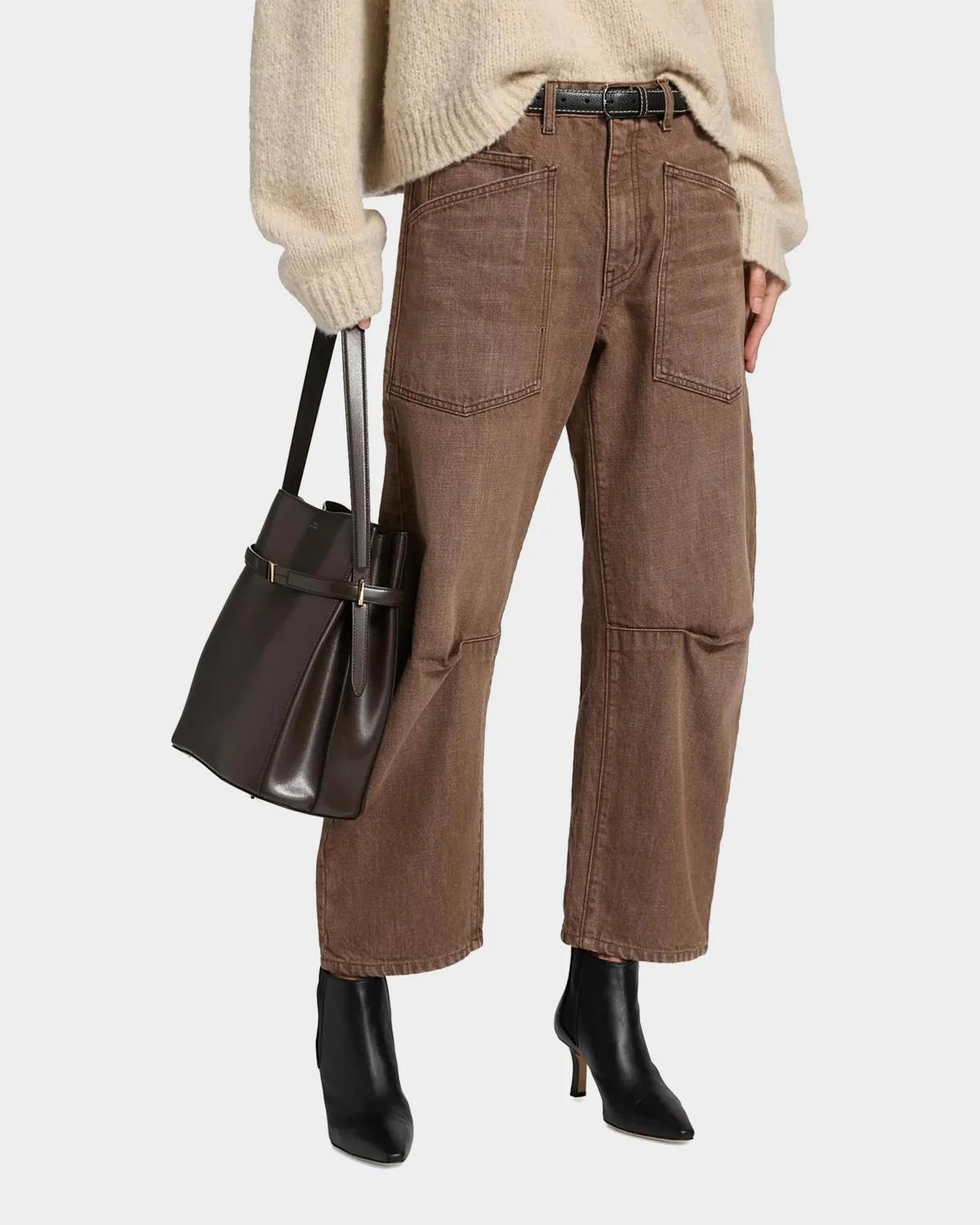 Nili Lotan Shon Barrel-Leg Ankle Jeans | Thumbnail 4 Nili Lotan Shon Barrel-Leg Ankle Jeans | Thumbnail 4