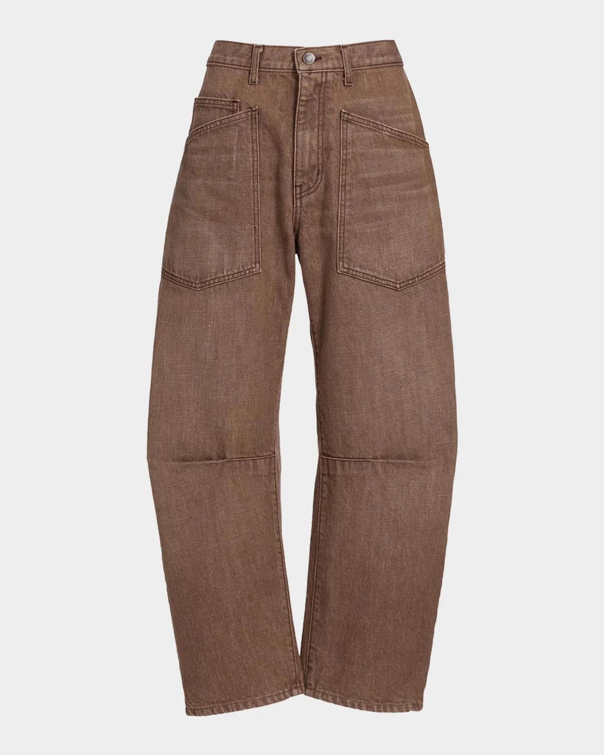 Shon Barrel-Leg Ankle Jeans Shon Barrel-Leg Ankle Jeans