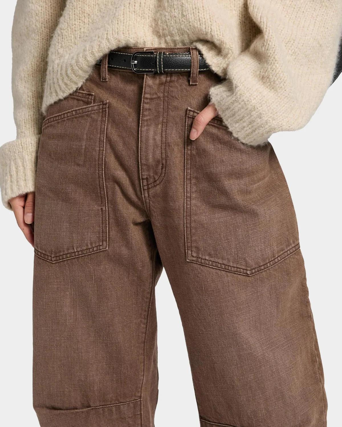 Nili Lotan Shon Barrel-Leg Ankle Jeans | Thumbnail 5 Nili Lotan Shon Barrel-Leg Ankle Jeans | Thumbnail 5