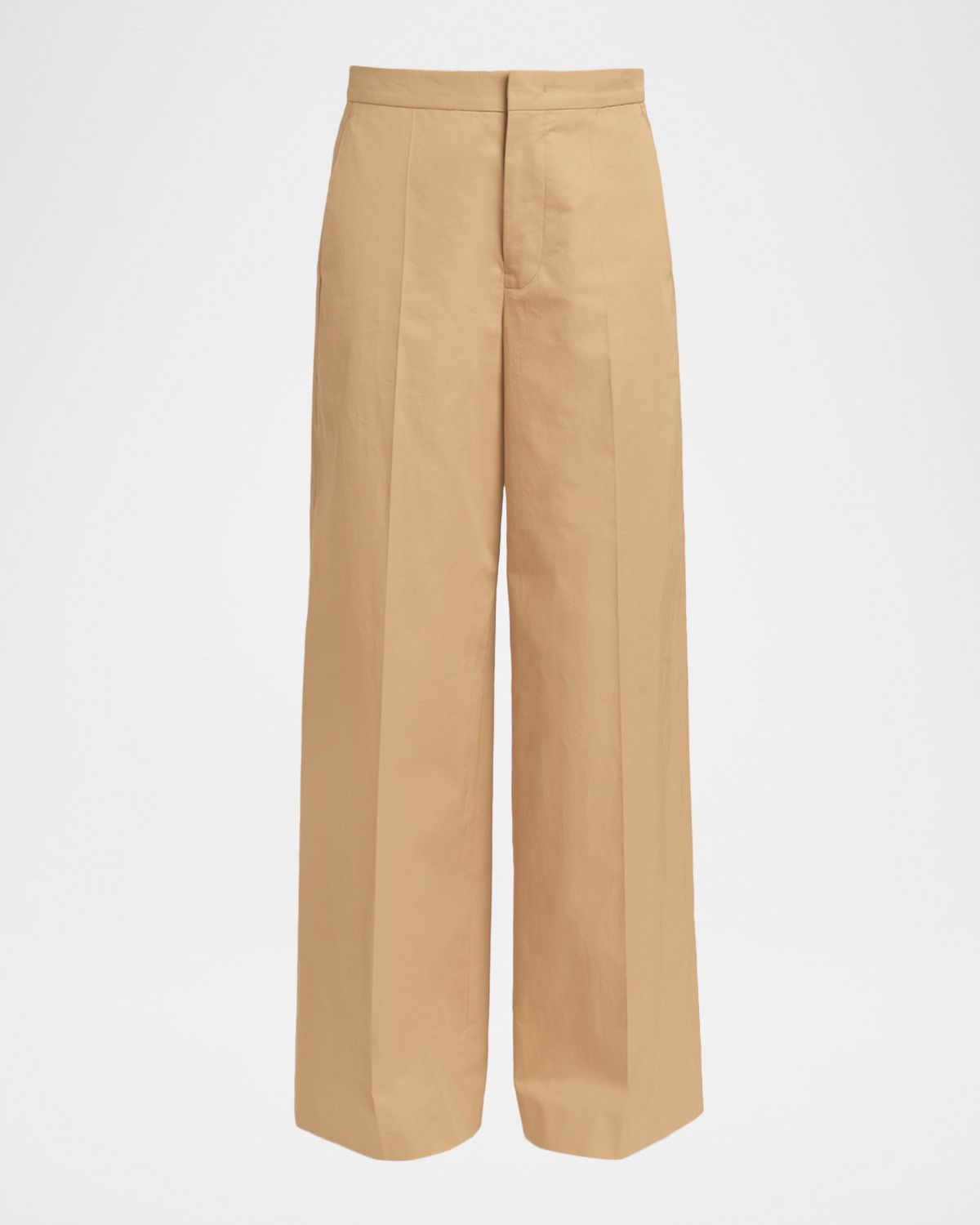 Jil Sander Mid-Rise Cotton Wide-Leg Pants