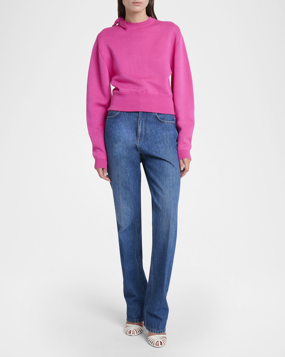 Givenchy Wool-Blend Bow Sweater