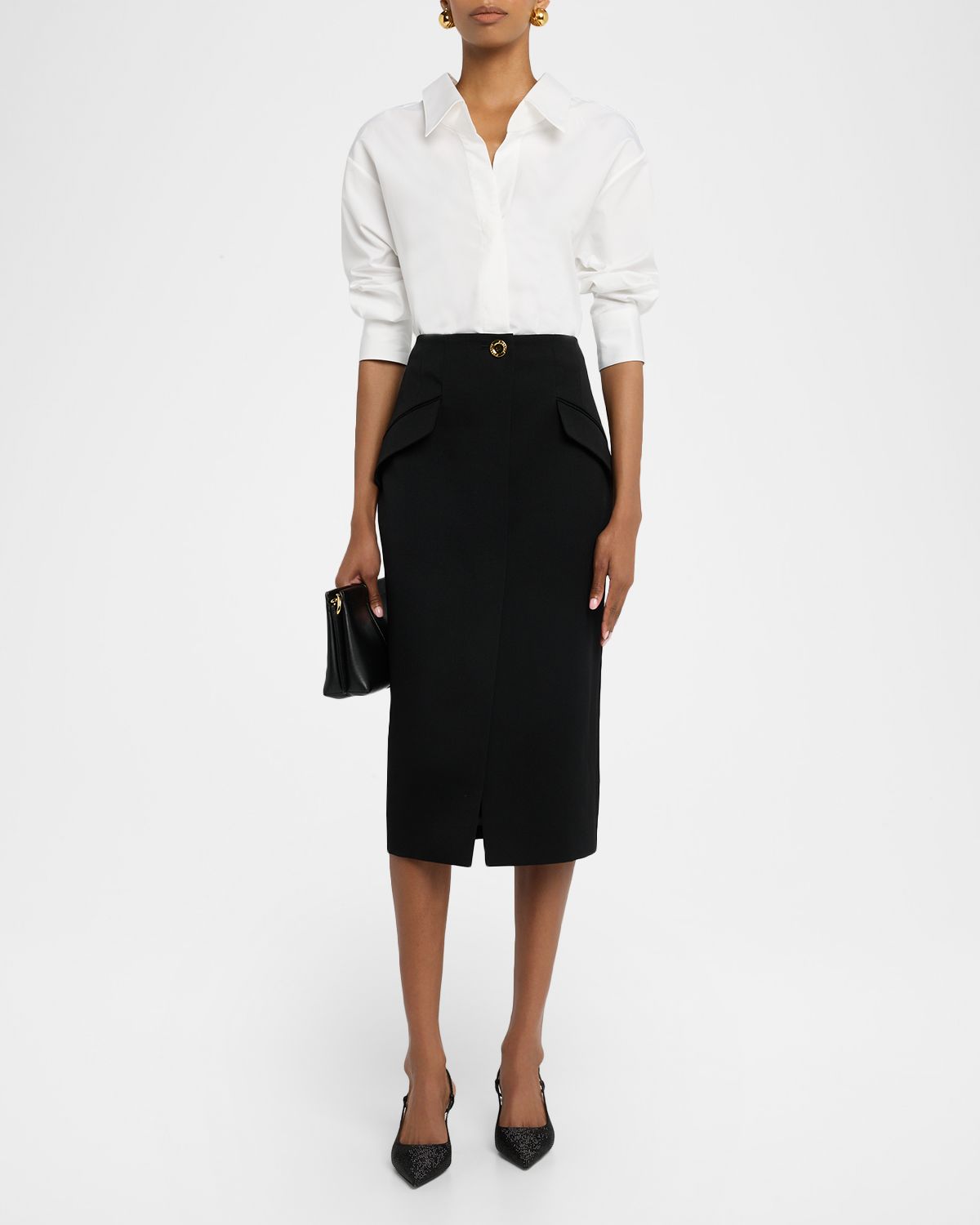 Givenchy Midi Tailored Pencil Skirt