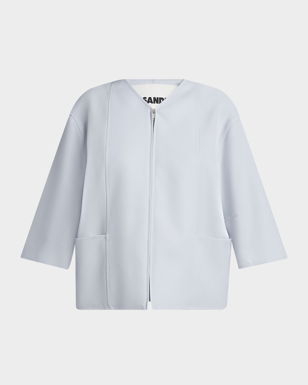 Jil Sander 3/4-Sleeve Zip Jacket