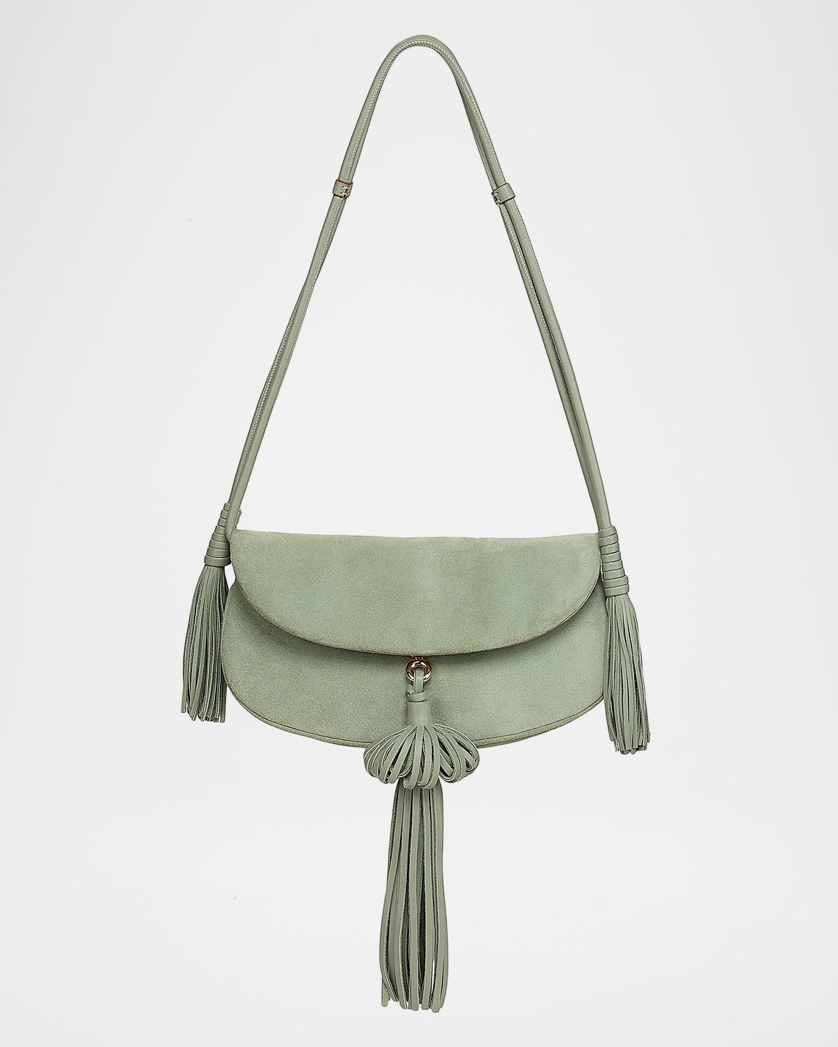 Ulla Johnson Paloma Tassel Suede Convertible Shoulder Bag