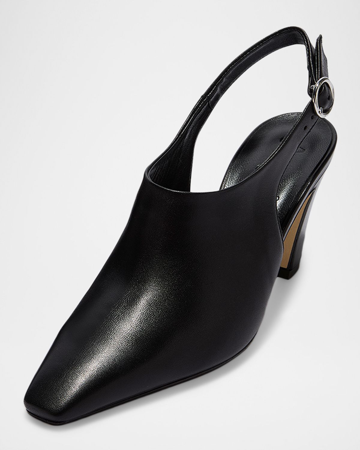 Aeyde Maude Nappa Leather Slingback Pumps