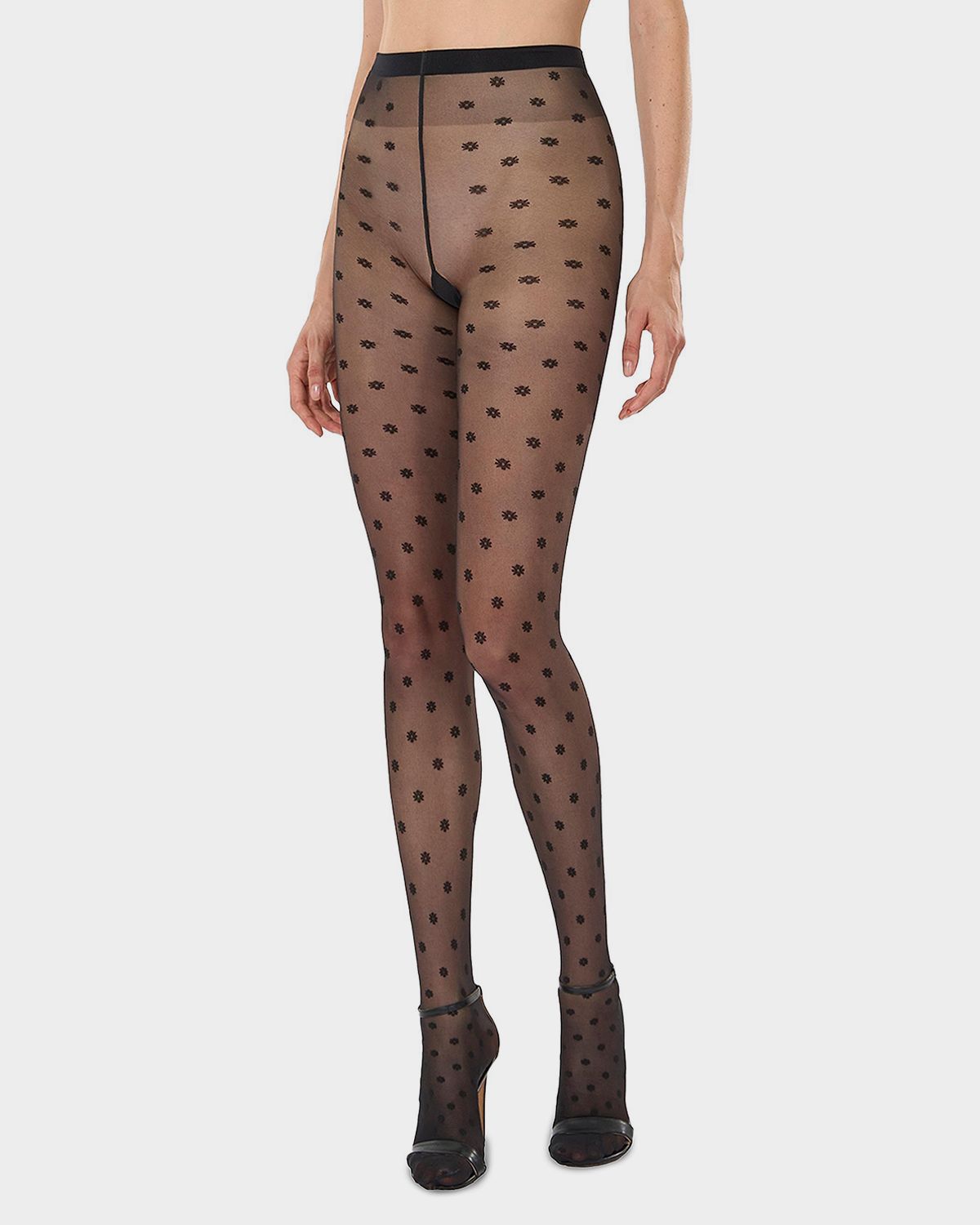 Wolford Daisy Sheer Floral Tights